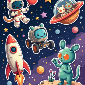 Kids Stickers - Sheet v24